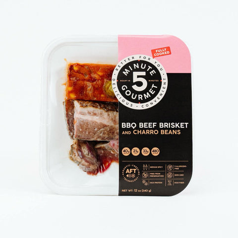 Beef Brisket with BBQ Sauce, Charro Beans & Sweet Potato, 12 oz