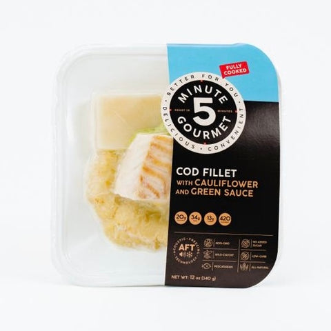 Cod Fillet with Cauliflower and Green Sauce, 12 oz